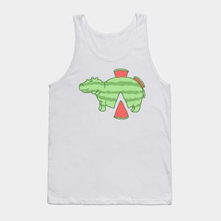 Hippo made of watermelon (how delicious) Tank Top